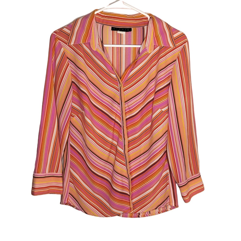 Ninety brand Long Sleeve Woman's button up spring blouse